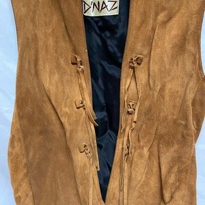 Vintage Suede Boho Tassel Vest Women’s Large